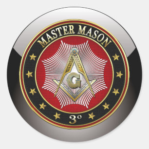 Sticker Rond [500] Master Mason - Carré et camionnettes 3e degr