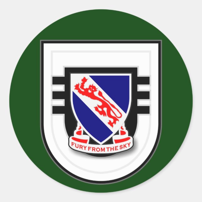 Sticker Rond 508e Régiment d'infanterie - Flash du 3e Bataillon (Devant)