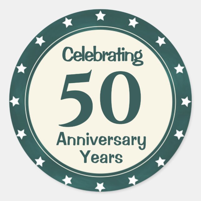 Sticker Rond 50 ans (Devant)