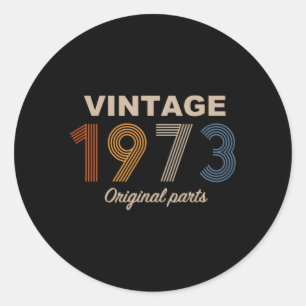 Sticker Rond 50 Ans 1973 Original P 50E