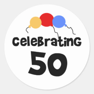 Sticker Rond 50 ans de fête
