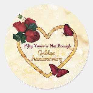 Sticker Rond 50 ans d'or