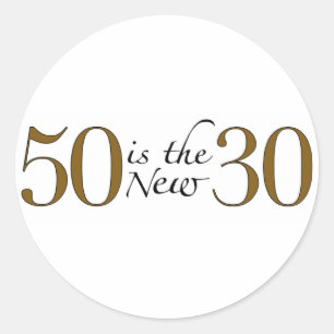 Sticker Rond 50 Est Le Nouveau 30