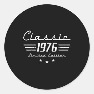 Sticker Rond 50 Voitures Anciennes Classiques Vintage