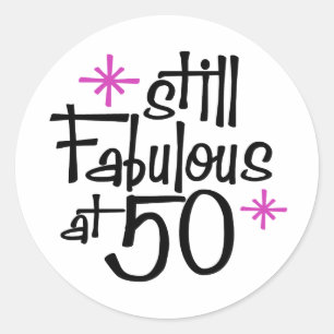 Sticker Rond 50e anniversaire