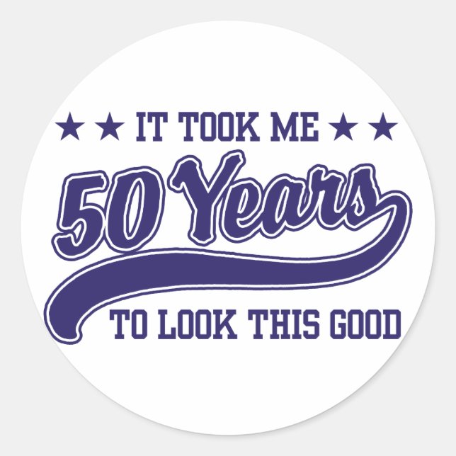 Sticker Rond 50e anniversaire (Devant)