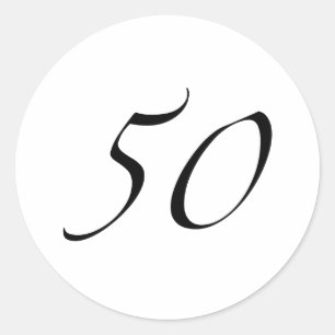 Sticker Rond 50e anniversaire
