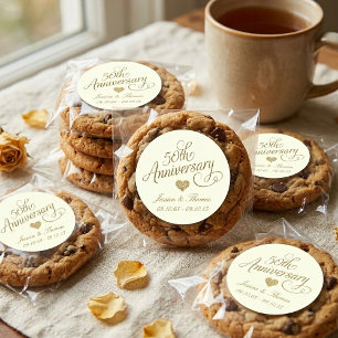 Sticker Rond 50e anniversaire de mariage