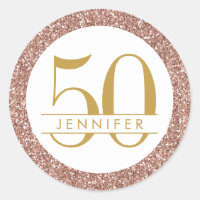 50e Anniversaire rose Rose personnalisé Parties sc