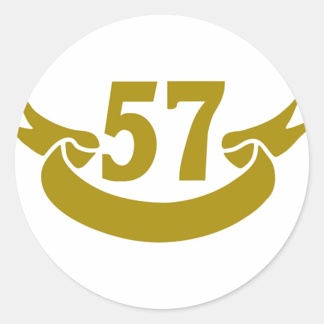 Sticker Rond 57-bande réelle (Devant)