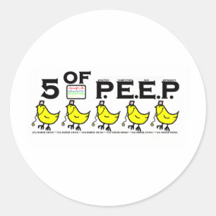 Sticker Rond 5 de P.E.E.P.