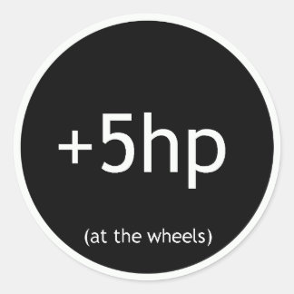 STICKER ROND +5 HP