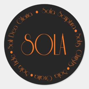 Sticker Rond 5 solas