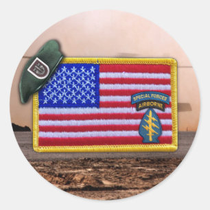 Sticker Rond 5e Anciens combattants des forces spéciales du for