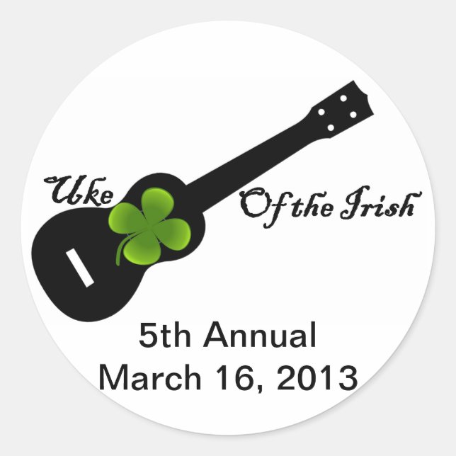Sticker Rond 5e Uke annuel de l'Irish