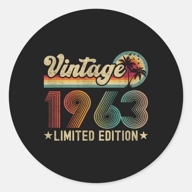 Sticker Rond 60 1963 60E Pour (Devant)