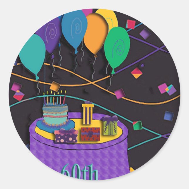 Sticker Rond 60e (Devant)