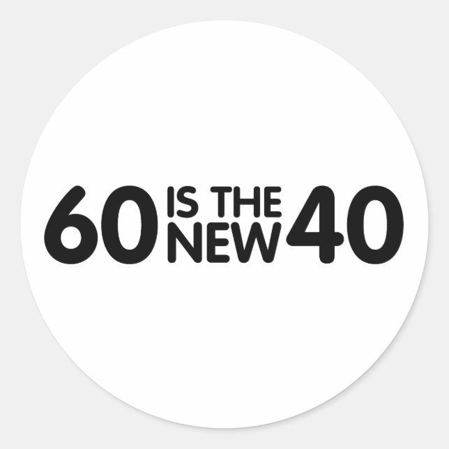 Sticker Rond 60e anniversaire (Devant)