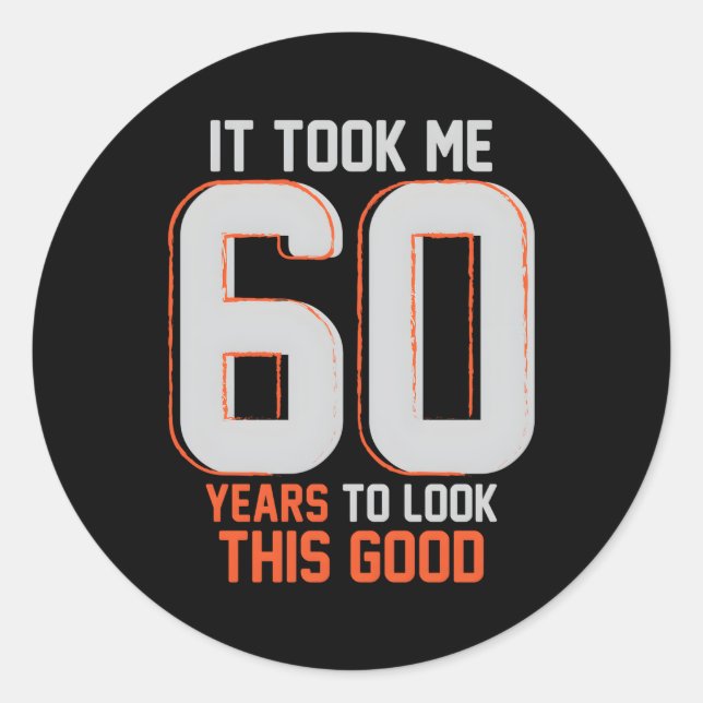 Sticker Rond 60E Dire Pour 60 (Devant)