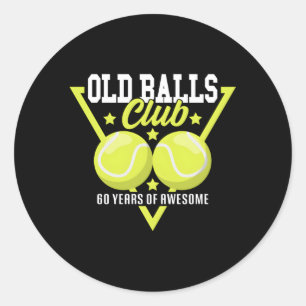 Sticker Rond 60E I Old Balls Club I Tennis