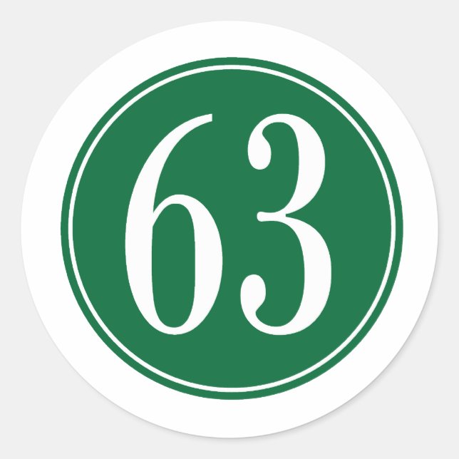 Sticker Rond #63 Cercle Vert (Devant)