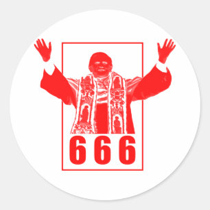 STICKER ROND 666