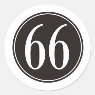 Sticker Rond #66 Cercle noir