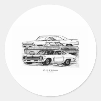 Sticker Rond 67, 63, 69 Novas
