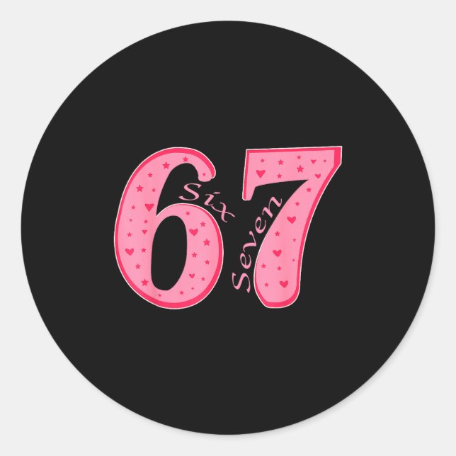 Sticker Rond 67 Funny Meme Couple Saint Valentine  (Devant)