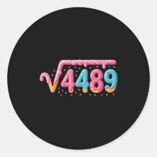 Sticker Rond 67 Glace Dégoulinante Mème Racine Carrée 4489 Argo