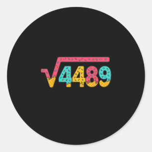 Sticker Rond 67 Glace Dégoulinante Mème Racine Carrée 4489 Argo