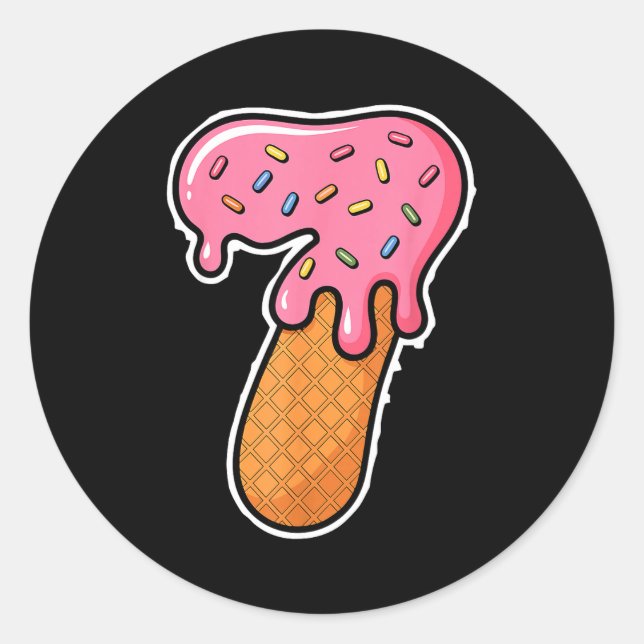 Sticker Rond 67 Halloween Costume Duo Matching Number 6 And 7 I (Devant)