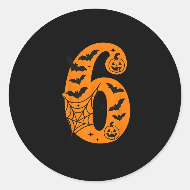 Sticker Rond 67 Halloween Matching Twin Boys Girls Brothers Sis (Devant)