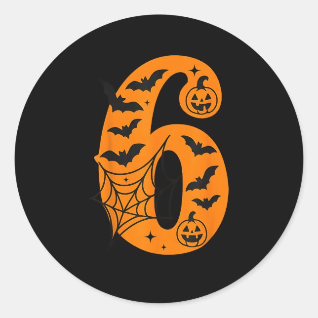 Sticker Rond 67 Halloween Matching Twin Boys Girls Brothers Sis (Devant)