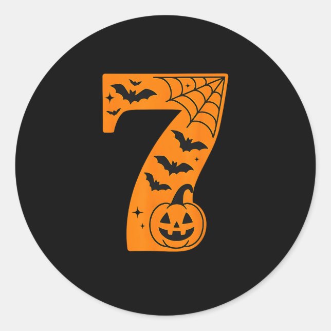 Sticker Rond 67 Halloween Matching Twin Boys Girls Brothers Sis (Devant)