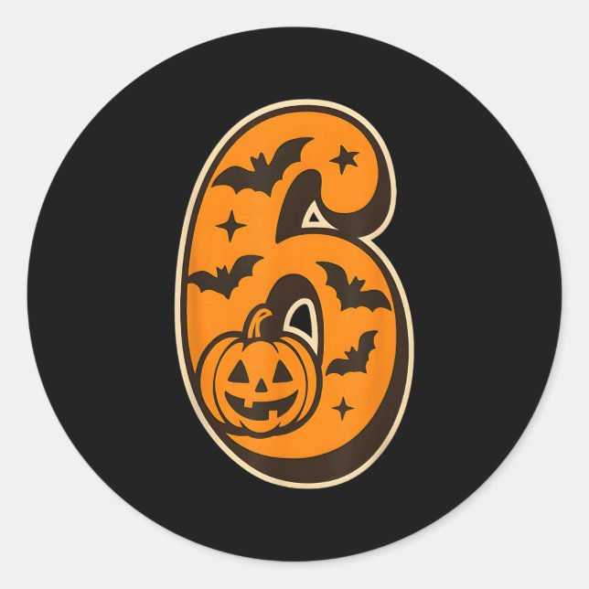 Sticker Rond 67 Halloween Matching Twin Boys Girls Brothers Sis (Devant)