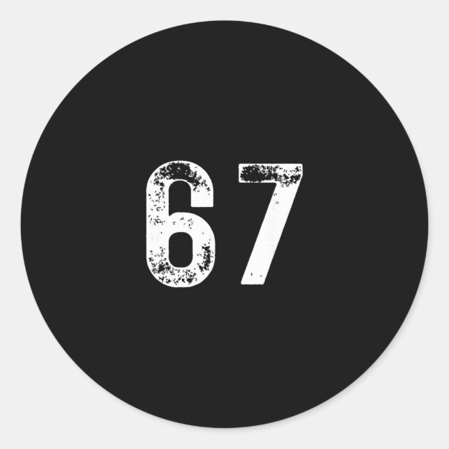 Sticker Rond 67 - Mème drôle (Devant)