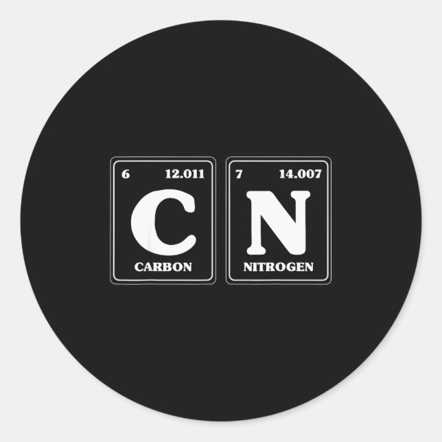 Sticker Rond 67 Meme Drôle Professeur Science Tableau Périodiqu (Devant)