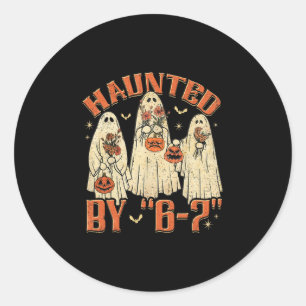 Sticker Rond 67 Meme Halloween Ensorcelé