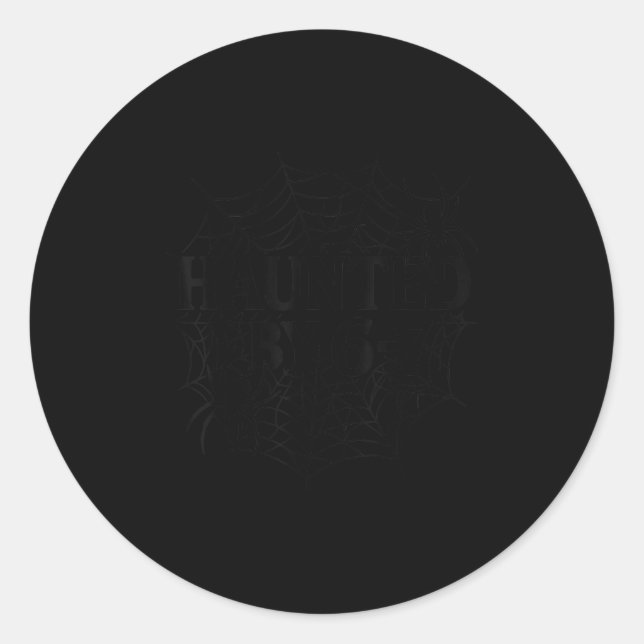 Sticker Rond 67 Meme Halloween Maison Hantée Sder - Six Seven G (Devant)