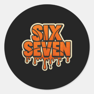 Sticker Rond 67 Meme Joueur B-ball Basket Crème Glacée Drip Fu