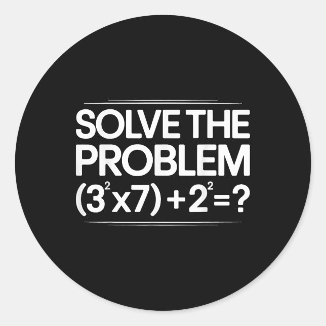 Sticker Rond 67 Meme Math Drôle Six Sept Professeur Brainrot Bl (Devant)