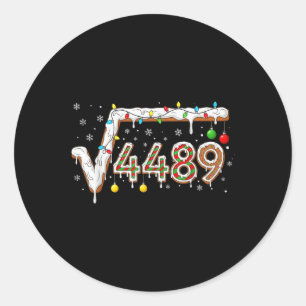 Sticker Rond 67 Mème Racine Carrée 4489 Argot Prof De Maths Drô
