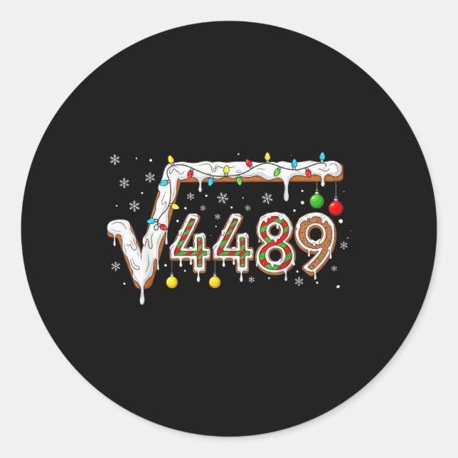 Sticker Rond 67 Mème Racine Carrée 4489 Argot Prof De Maths Drô (Devant)