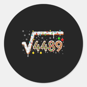 Sticker Rond 67 Meme Racine Carrée 4489 Argot Prof De Maths Drô