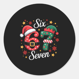Sticker Rond 67 Meme Six Sept Pour Enfants Femmes Hommes Garçon