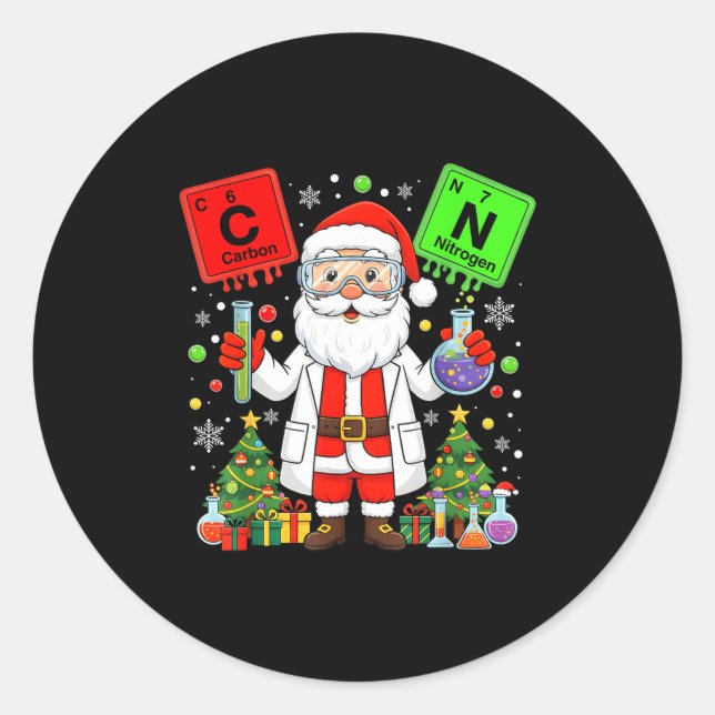 Sticker Rond 67 Science Teacher Chemistry 67 Periodic Table Chr (Devant)