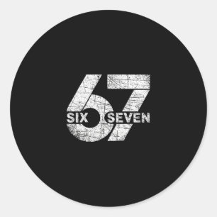 Sticker Rond 67 Six Sept Mème 2
