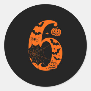 Sticker Rond 67 Six Seven Couple Halloween 