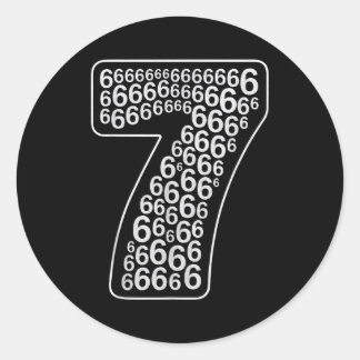 Sticker Rond 67 Sixty Seven Conception de Costume d'Halloween D
